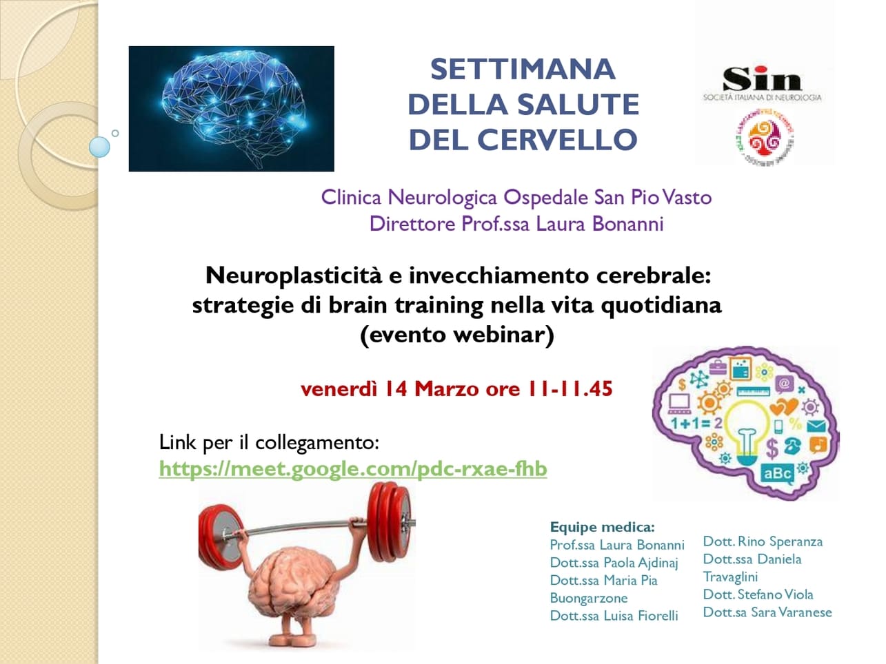 Settimana della salute del cervello: webinar sulla neuroplasticità e l’invecchiamento cerebrale