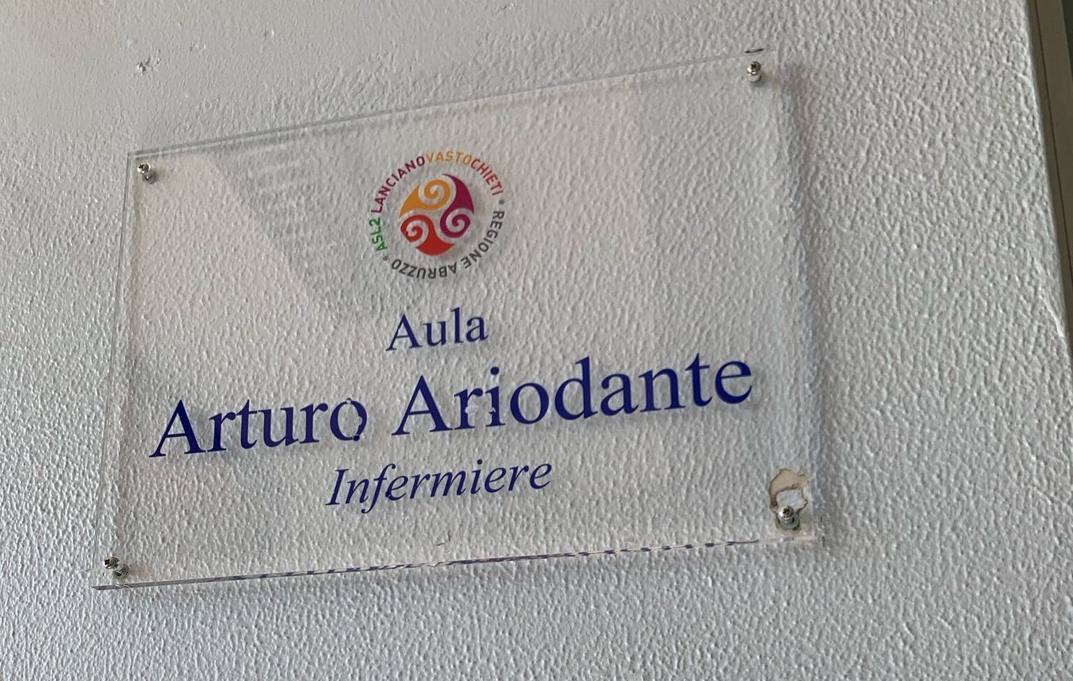 Lanciano, l’aula dell’ex scuola infermieri intitolata ad Arturo Ariodante