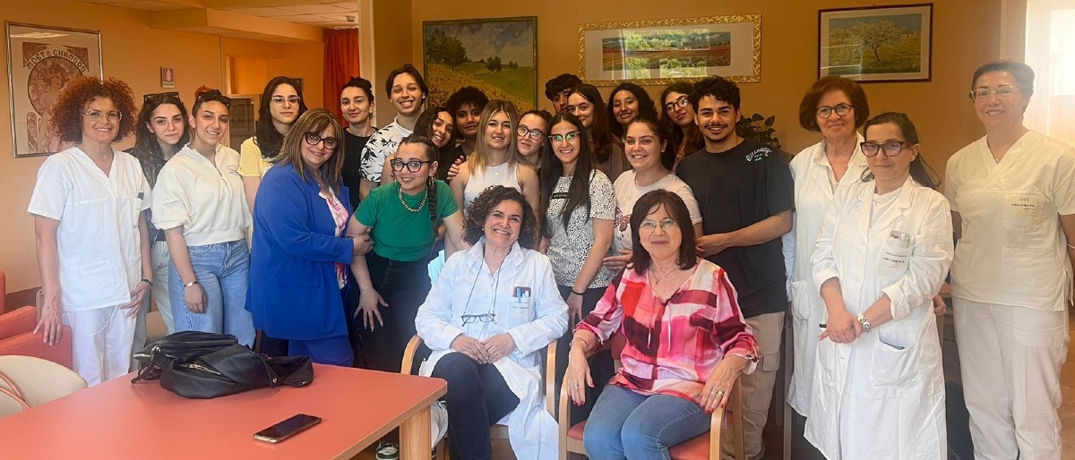 Hospice Alba chiara di Lanciano, in visita gli studenti dell'Istituto De Giorgio