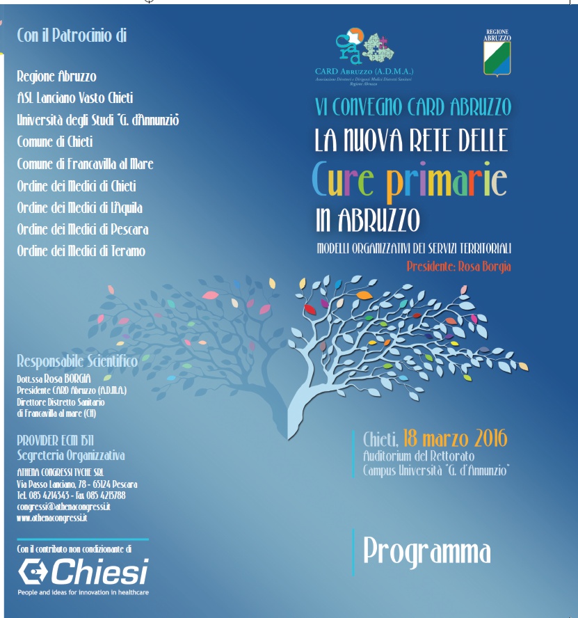 La nuova rete delle cure primarie in Abruzzo